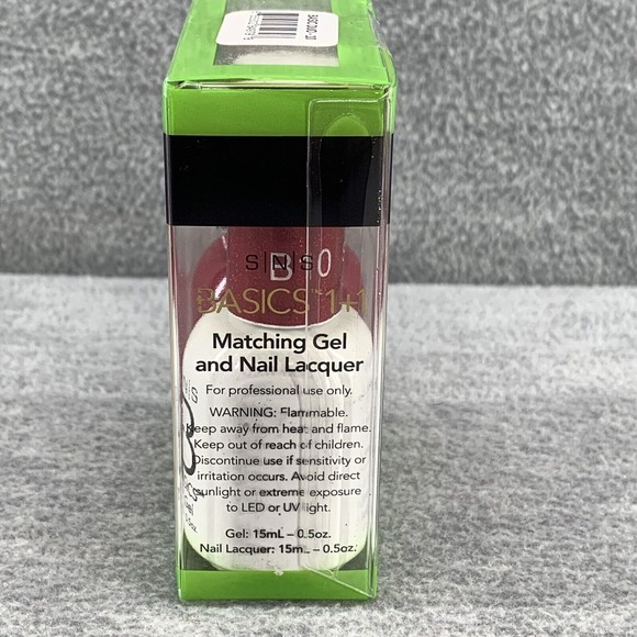 SNS Basics 1+1 Matching Gel and Nail Lacquer .5 oz Set B10 - Picture 4 of 5